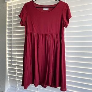 American Apparel Red Babydoll Dress